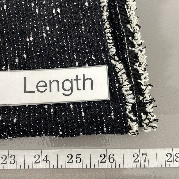 Max Studio Jacket Women's L Large Black Knit Fringe Open Front - Picture 13 of 13